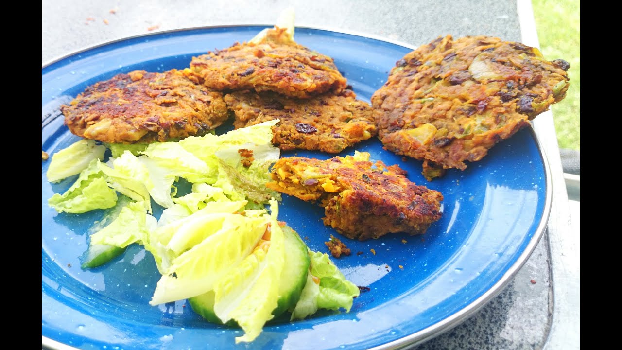 Making 9p Vegan Bean Burger Recipe - Camping Food - Inspired by A Girl Called Jack