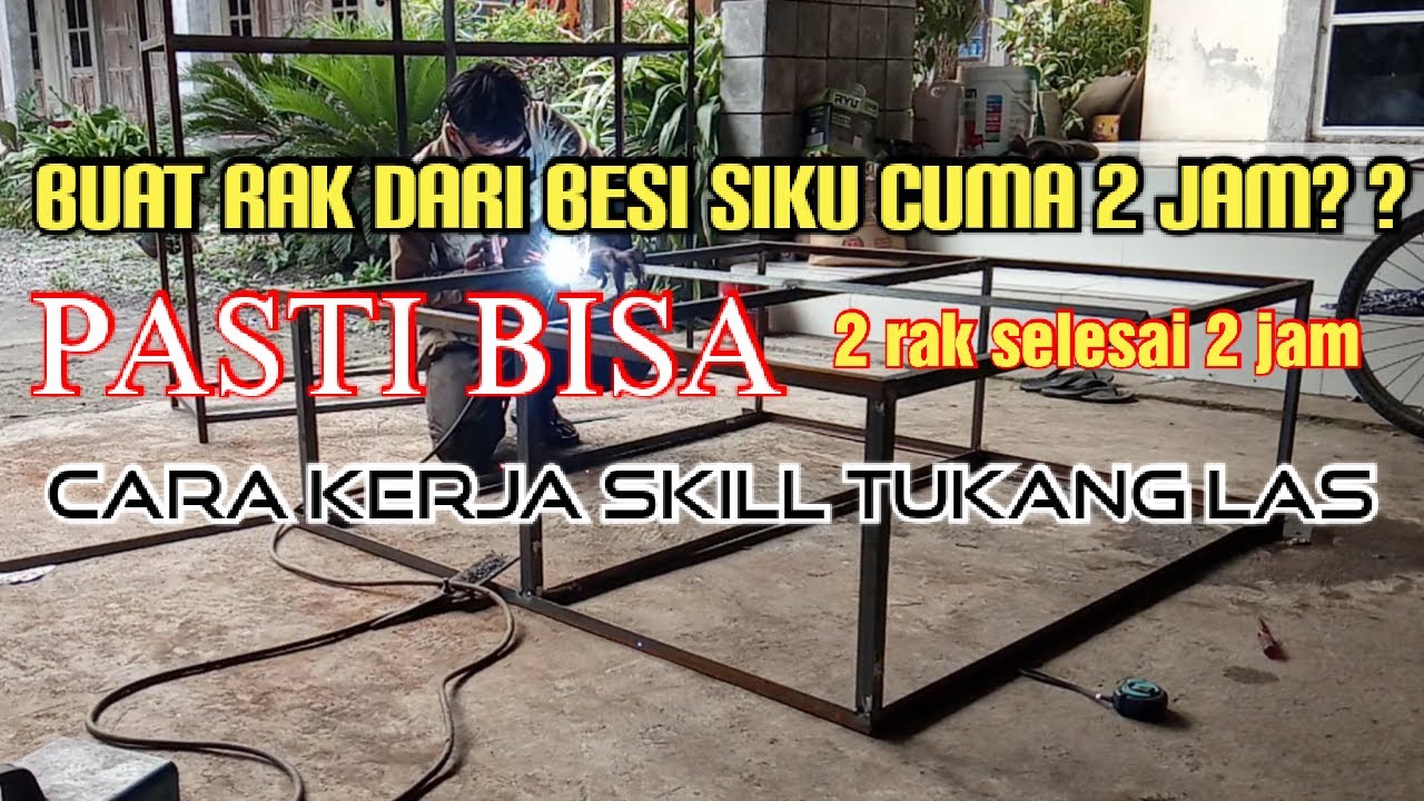 Cara membuat Rak dari besi Siku