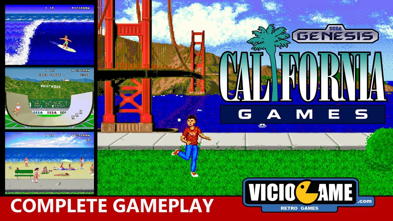 🎮 California Games (Mega Drive) Complete Gameplay