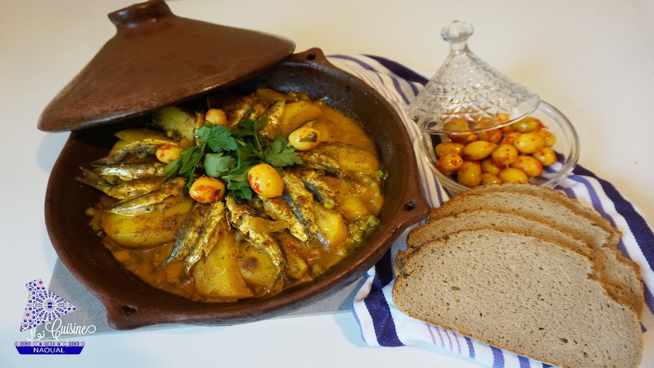 Marokkanische Tajine mit Gemüse und Sardellen | Fisch Tajine | Marokkanisch Kochen | Tagine