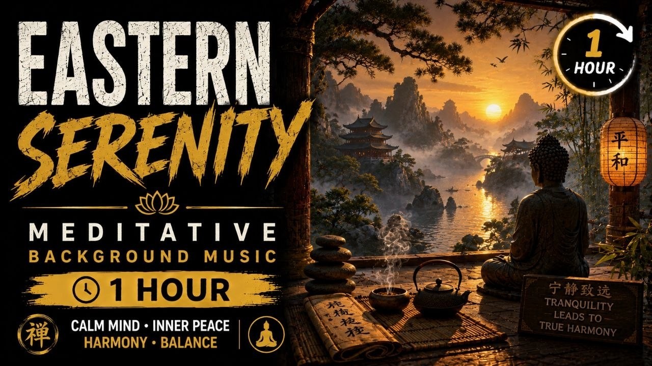 Eastern Serenity – 1 Hour Meditative Background Music