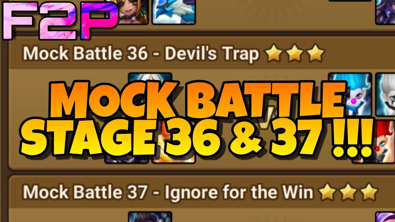 MOCK BATTLE 36 & 37 ⭐⭐⭐ !!! SUMMONERS WAR