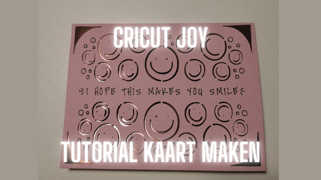 Cricut Joy (NL) | Een kaart maken. | Kaart snijden | NL, ENG, DE en ESP Subtitels.
