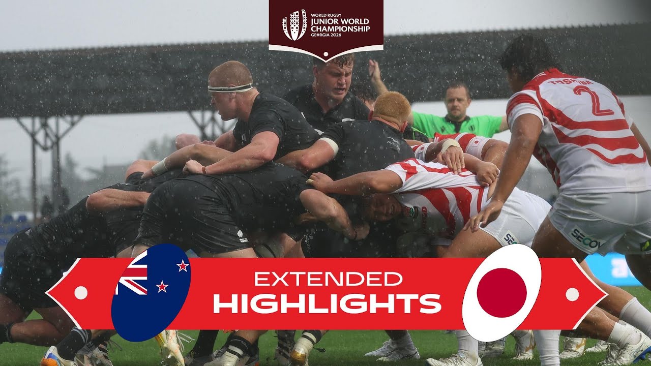 DRAMATIC END 😮&zwj;💨  | New Zealand v Japan | World Rugby Junior Championship 2026 | Extended Highlights