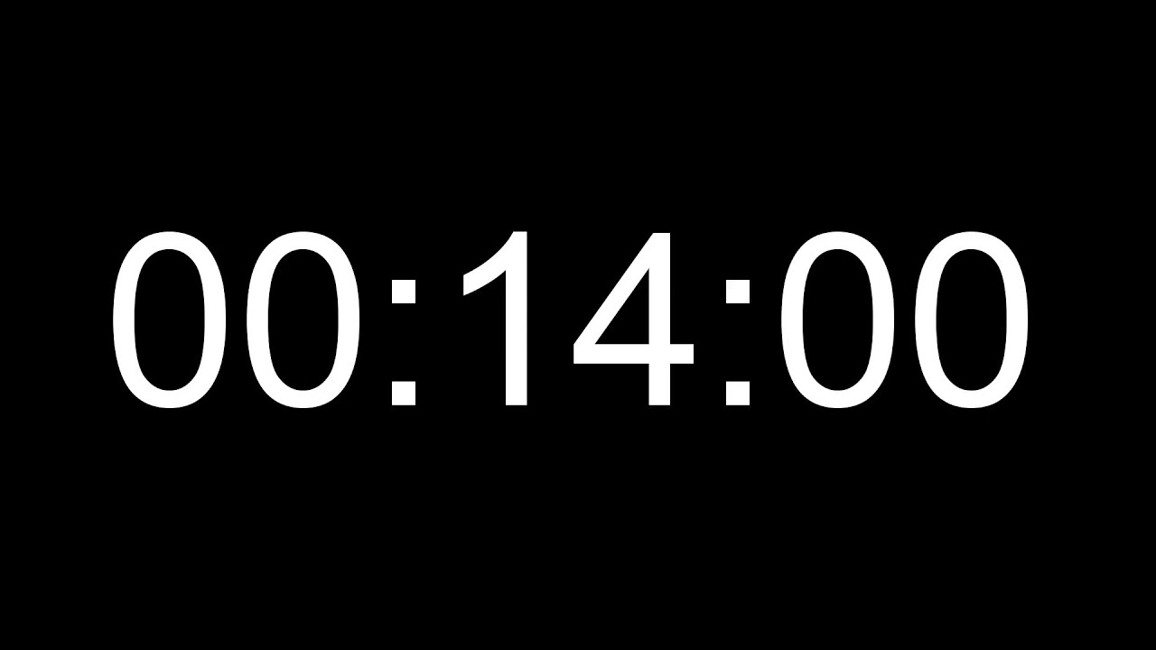14 Minutes Silent Count Up Timer