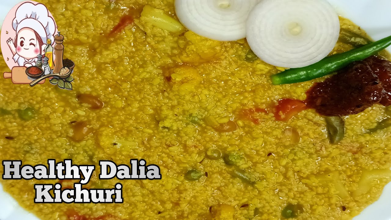 Healthy Weight Loss Vegetable Dalia Khichdi / Broken Wheat Recipe / फिटनेस स्पेशल एक कटोरी  खिचड़ी