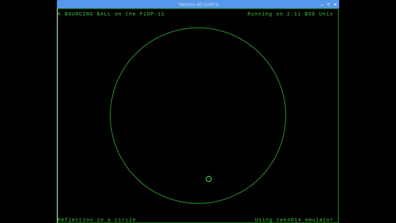 Animation on the Tektronix 4010/4014 terminal emulator