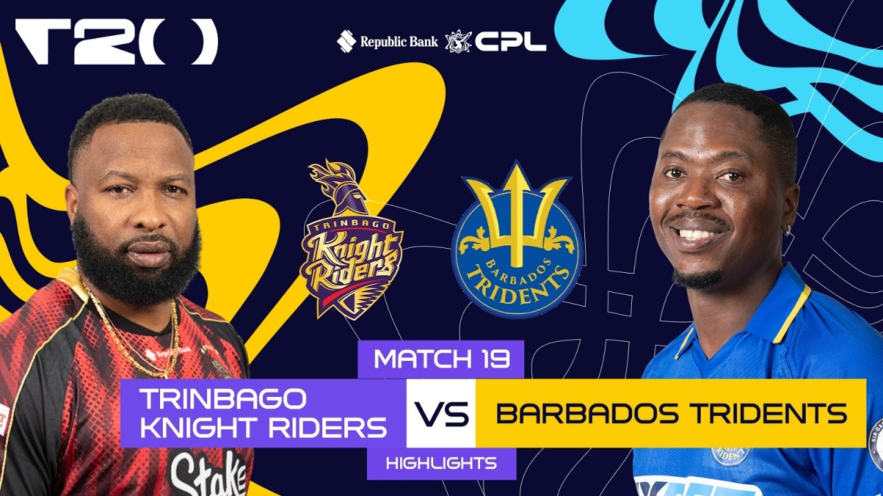 Highlights | Trinbago Knight Riders vs Barbados Tridents | CPL 2026