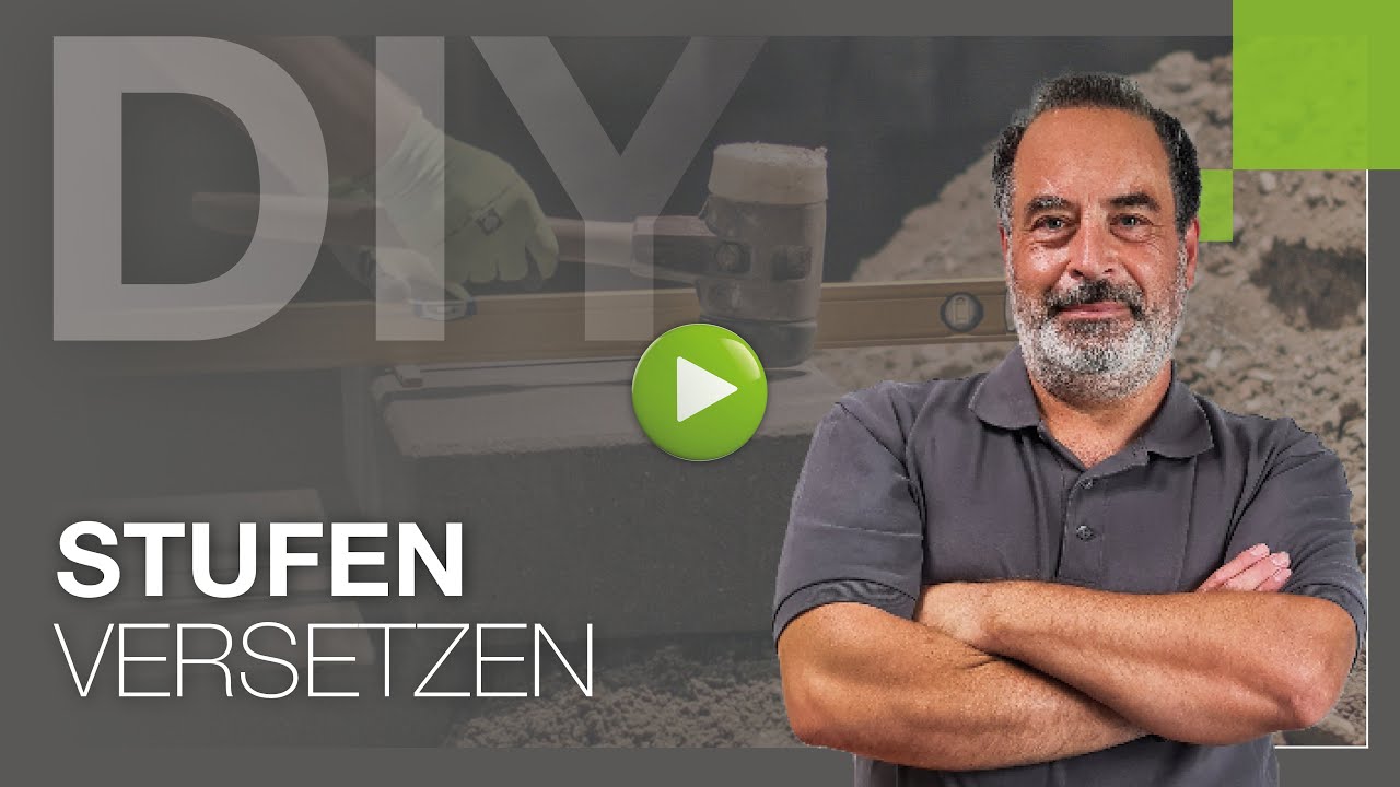Treppe selbst bauen &ndash; Blockstufen setzen | DO IT YOURSELF-Anleitung