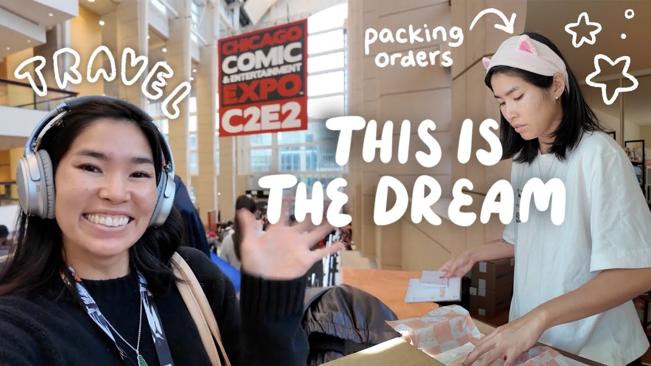 week in my life as an ✨artist✨ | C2E2 artist alley, packing orders, LIVING THE DREAM!!!