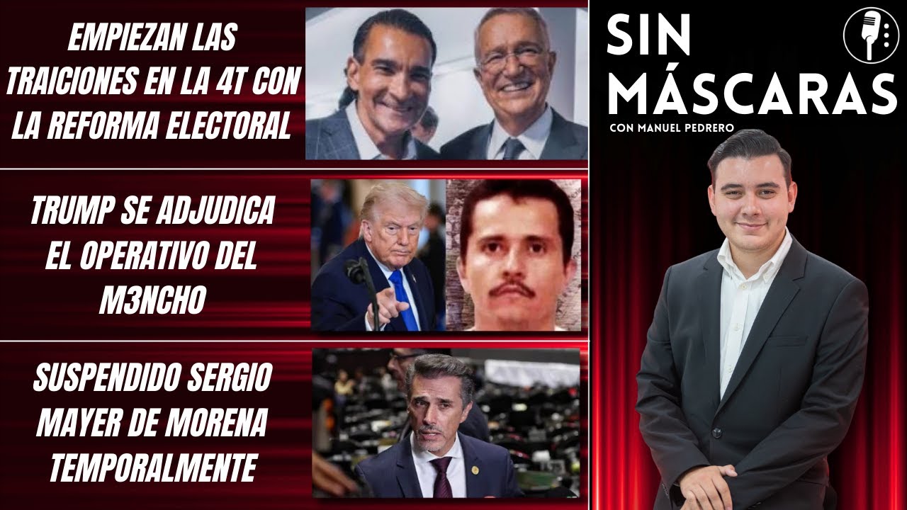 #SinMáscaras | TRAICIÓN EN LA 4T: REGATEAN VOTOS A LA REFORMA ELECTORAL DE LA PRESIDENTA