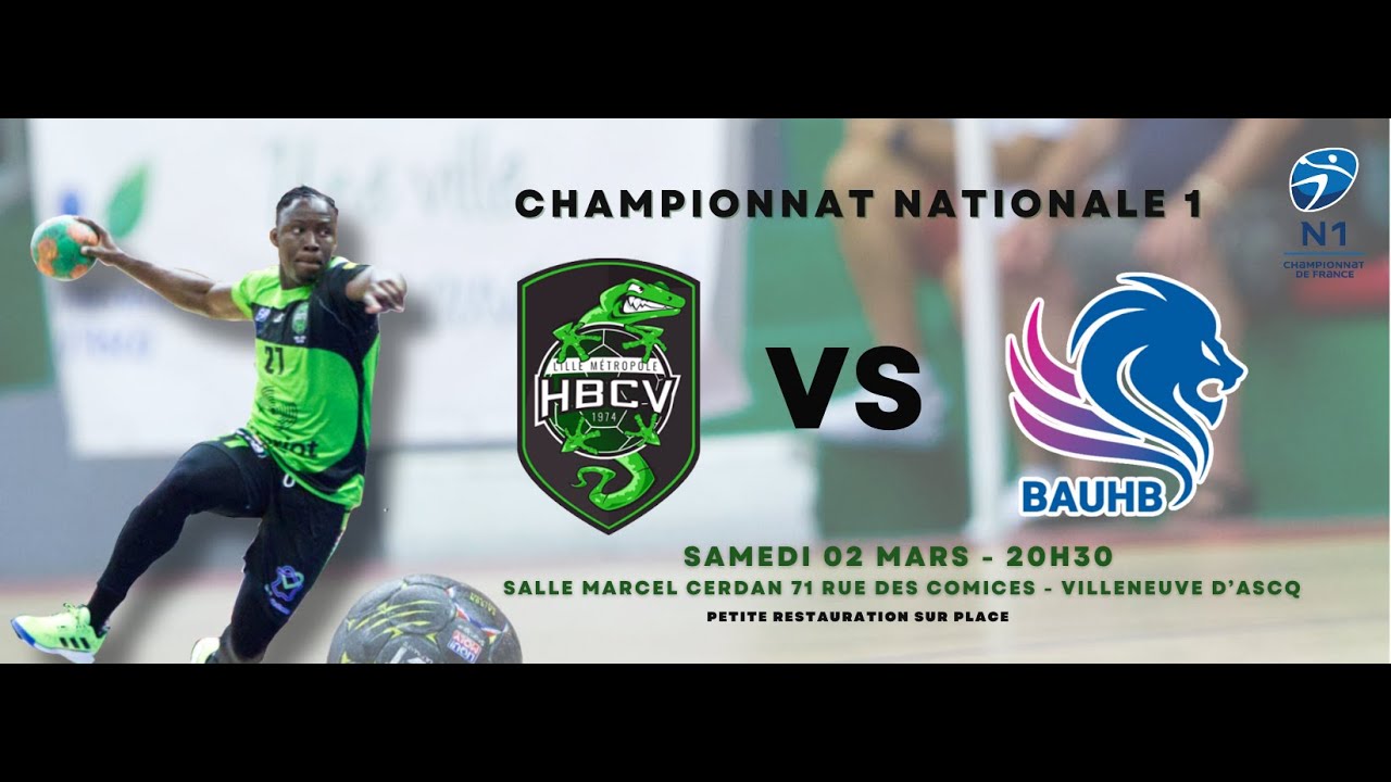 DIRECT N1.LMHBCV / BAUHB Belfort 02.03.2024 à 20h30 salle Marcel Cerdan