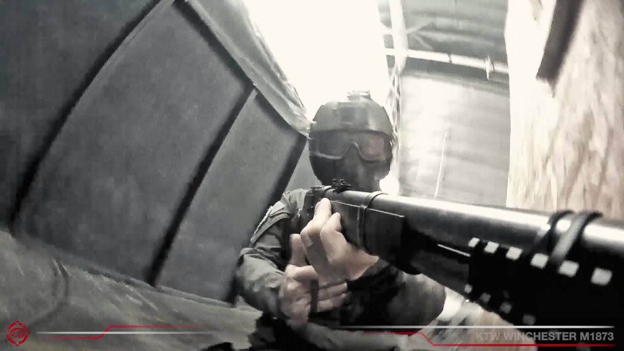 Airsoft Winchester Lever Action Gameplay (KTW M1873)