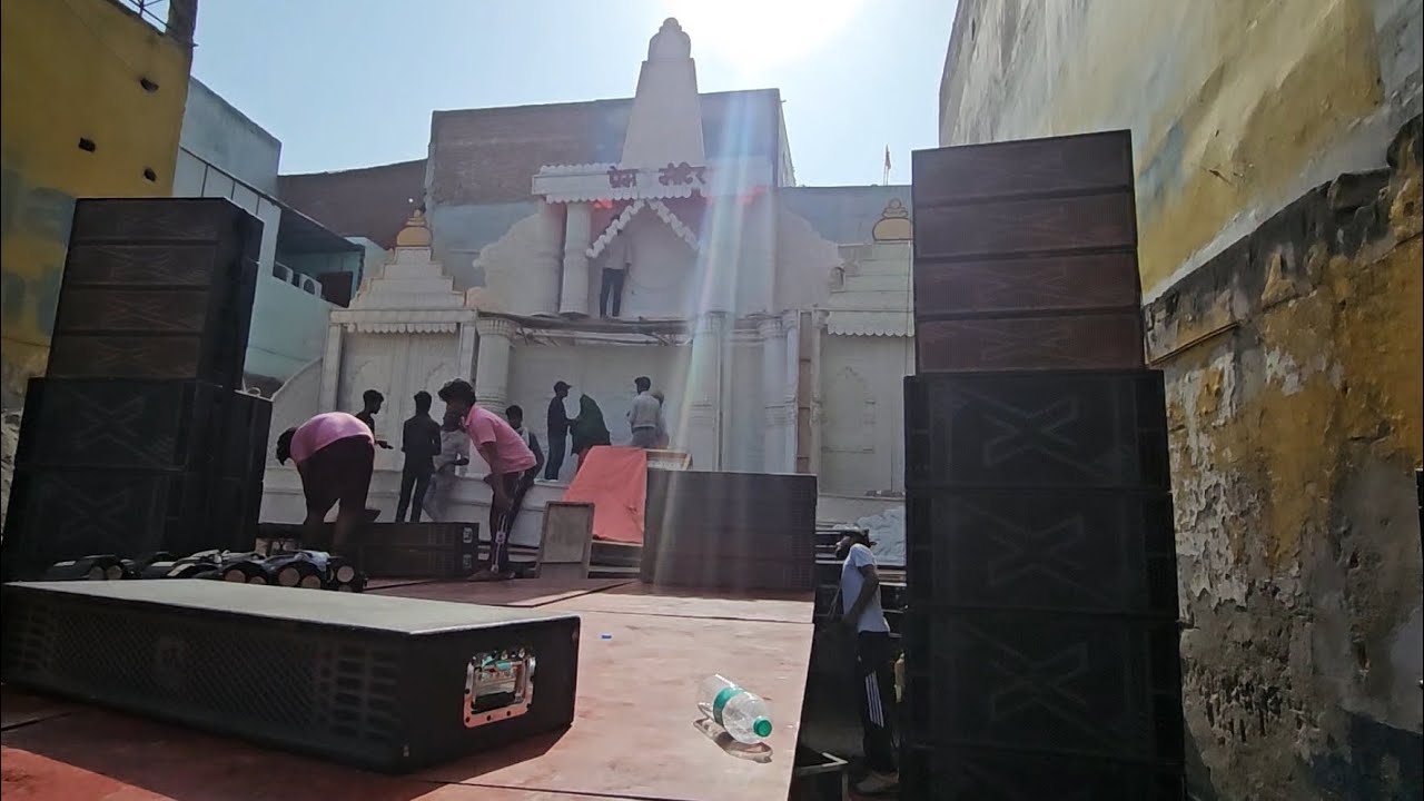 बालाजी जयंती🕉️ के लिए मौजपुर में Kasana DJ का सेटअप रेडी करते हुए | तैयारी जोरों पर!🙏🏻