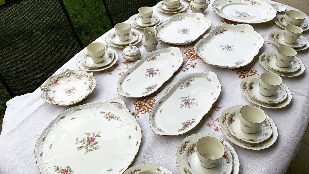 Rosenthal “classic rose collection” porcelain coffee/tea service for 12