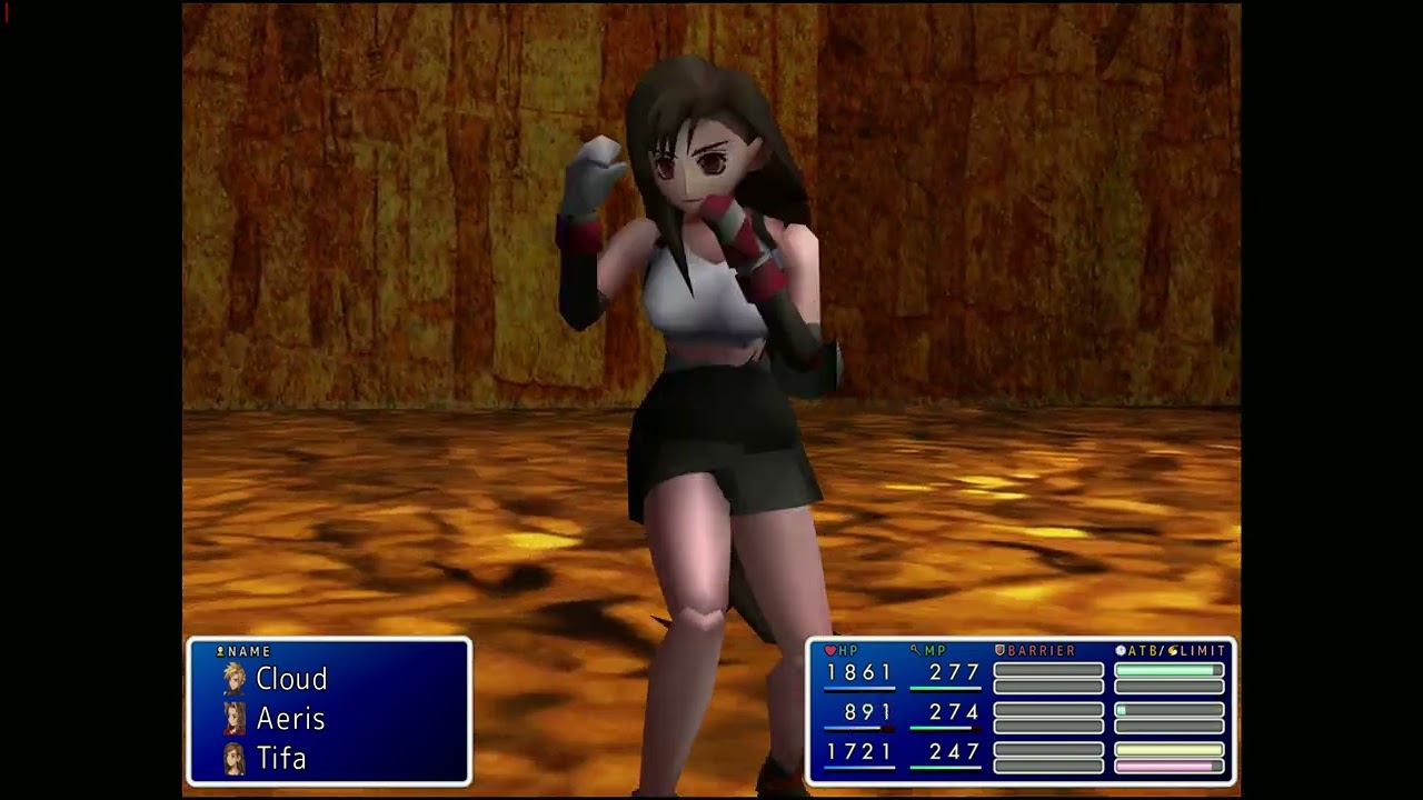 FINAL FANTASY VII : Red Dragon boss fight