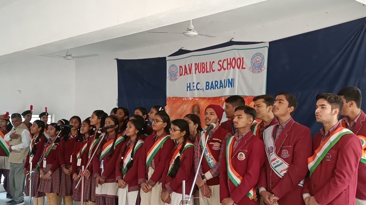 DAV PUBLIC SCHOOL HFC BARAUNI (Song on 74th Republic Day)