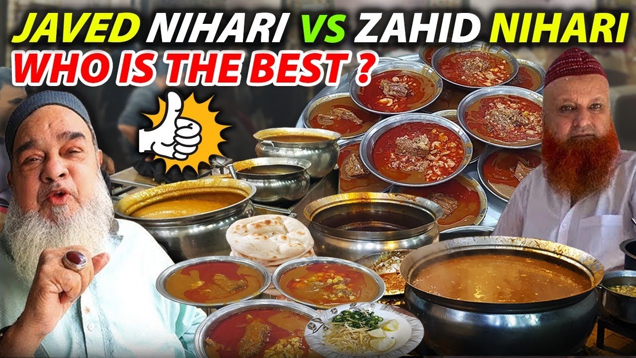 Javed Nihari vs Zahid Nihari - who is the best ? - Special Nalli Maghaz Nahari.