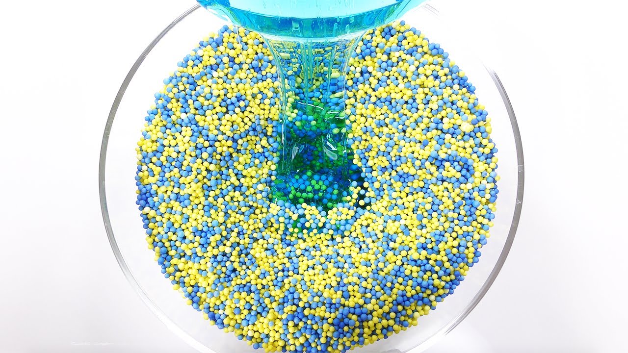 【DIY】つぶつぶ入れすぎスライムを作る #3【slime ASMR】