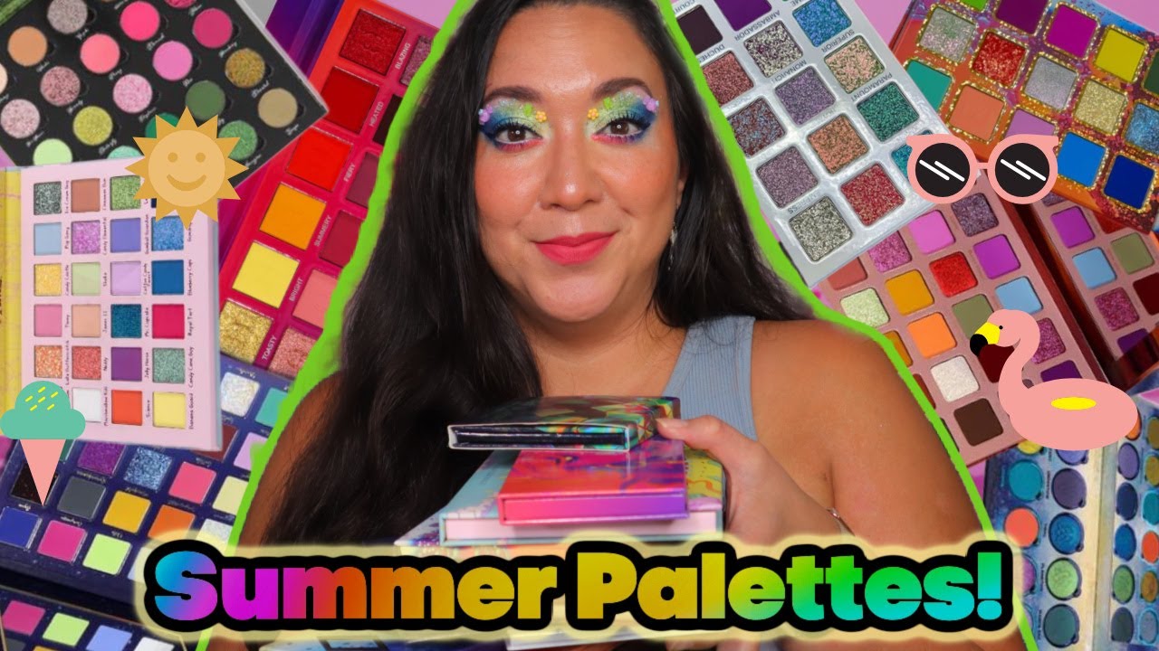Best colorful Eyeshadow Palettes For Summer!  + Swatches
