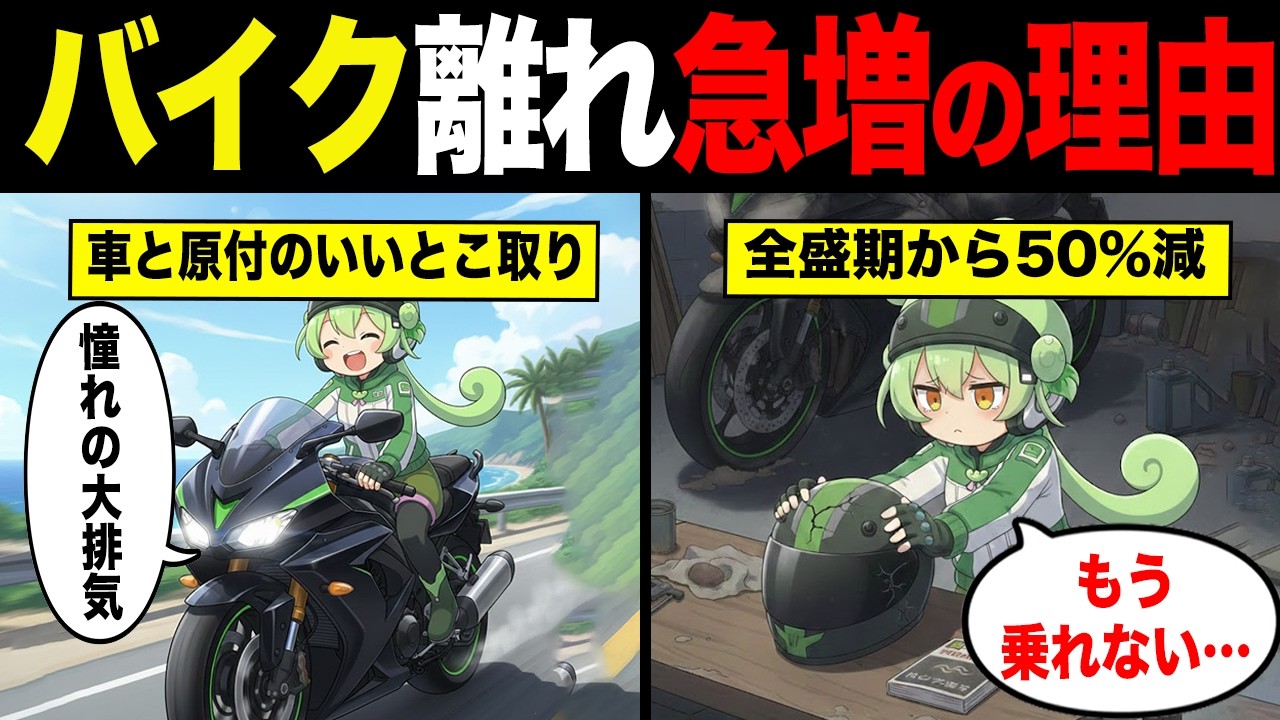 なぜ大型バイクを手放す人が多いのか？【ずんだもん&ゆっくり解説】