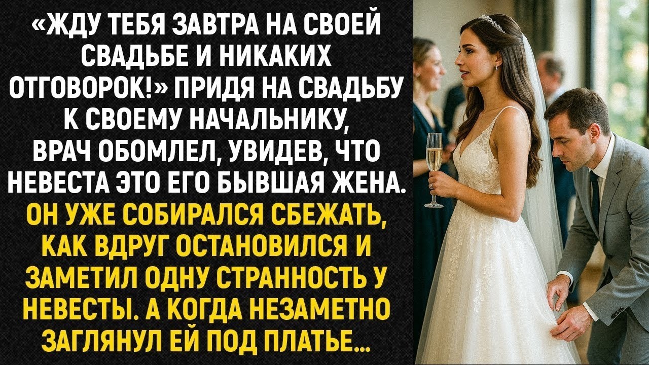 Придя на свадьбу к своему начальнику, врач обомлел, увидев, что невеста это его бывшая жена...