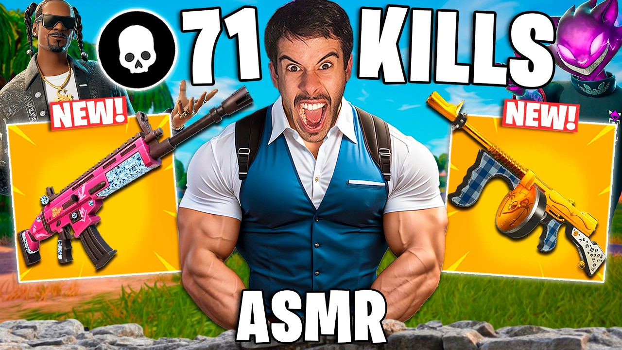 ASMR FORTNITE FAST MOUTH SOUNDS 71 KILLS 💀 SOLO VS SQUAD (asmr controller sounds fortnite)
