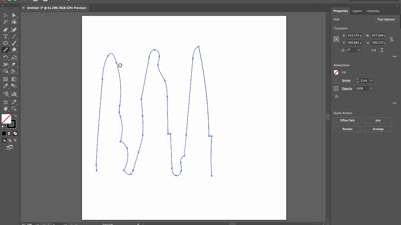How to smooth paths in Adobe Illustrator