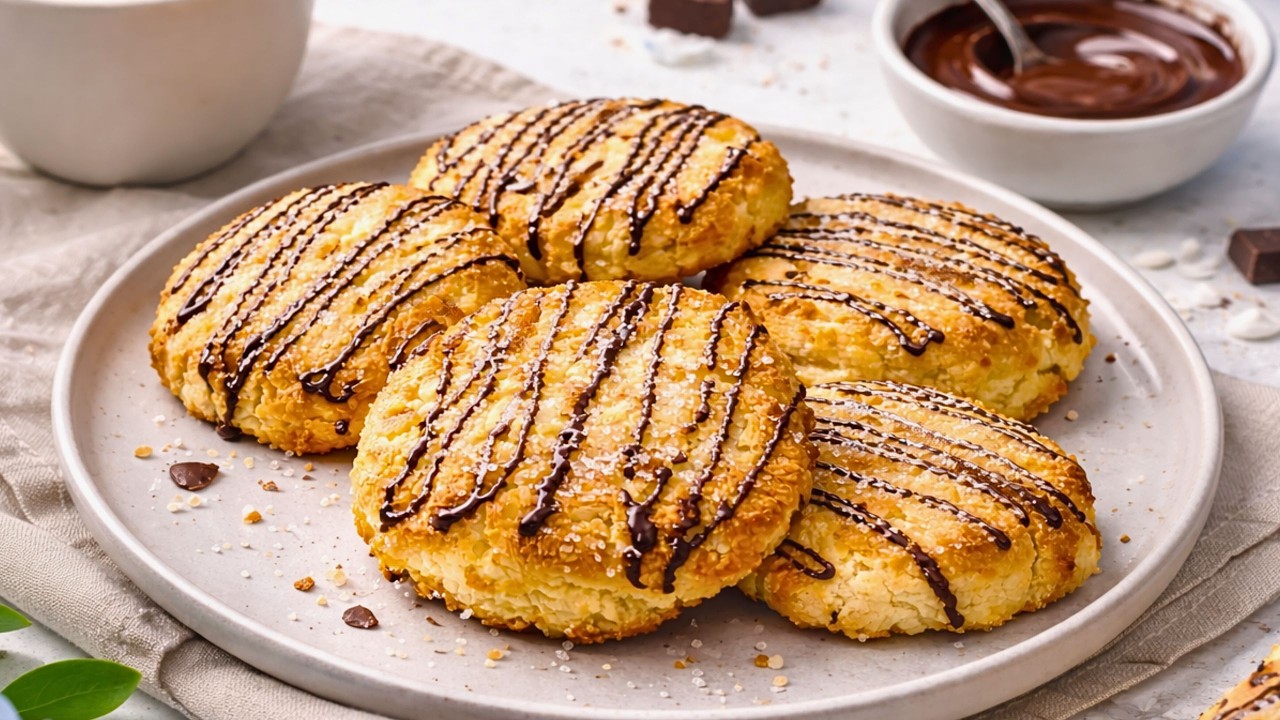 It's fast!There are only 3 ingredients. Coconut cookies that melt in your mouth!