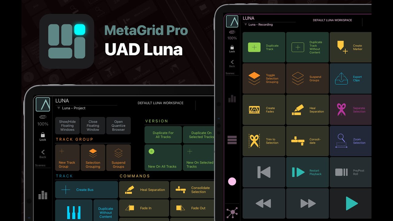 MetaGrid Pro: UAD Luna Controller