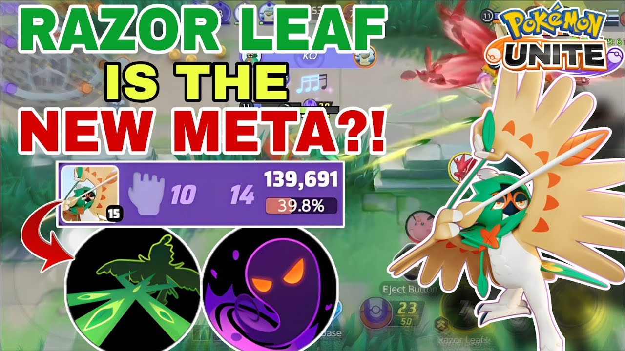 RAZOR LEAF DECIDUEYE Melts Opponents Like Crazy After The Recent Buffs | Pokemon Unite