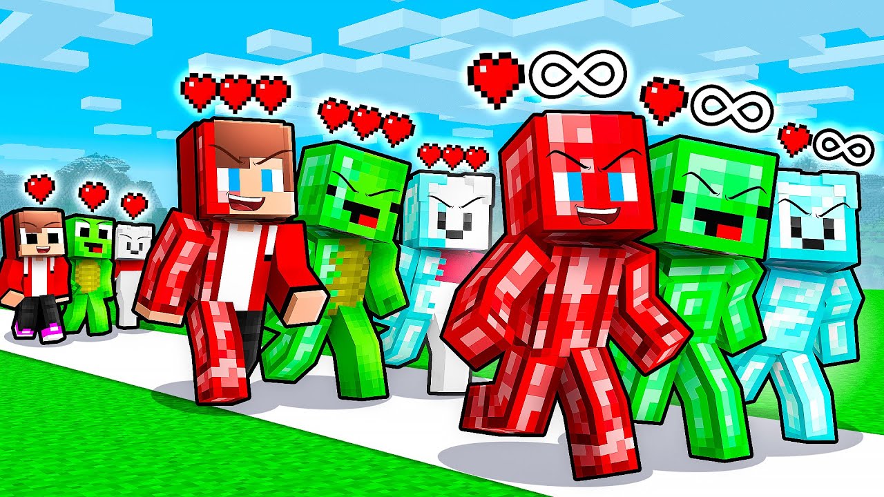 JJ vs Mikey vs Carrie: TREASURE LIFE CYCLE EVOLUTION in Minecraft - Maizen