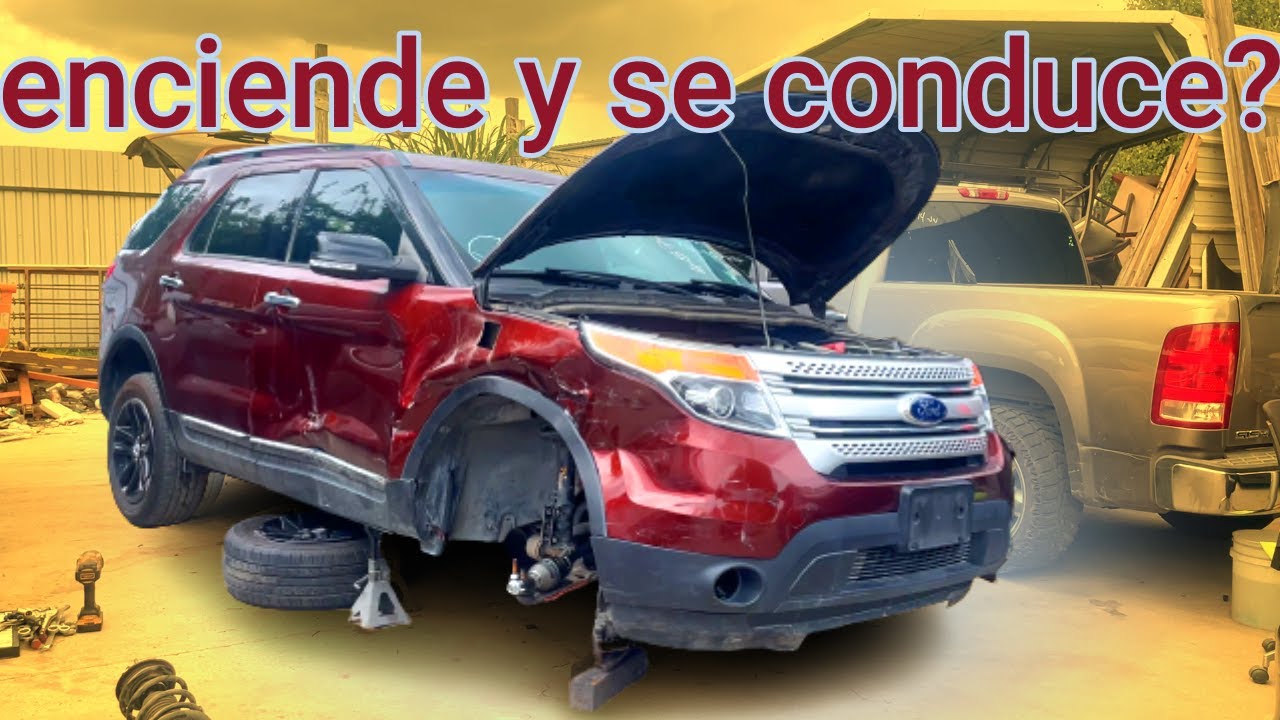 reparando la suspencion de una ford explorer 2015 que un suscritor compro en la subasta de copart