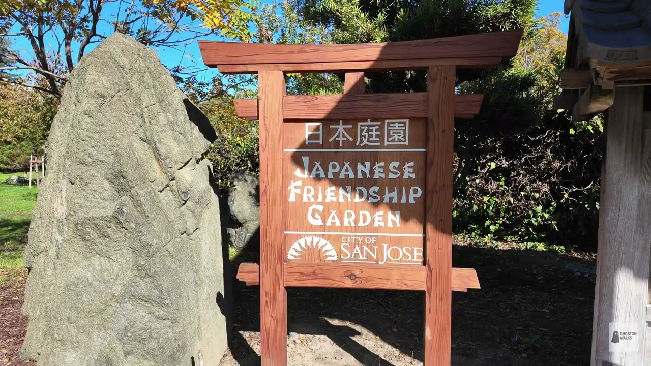 San Jose Japanese Friendship Garden Walk &ndash; Koi Pond & Cherry Blossoms (4K Silent) 🇺🇸