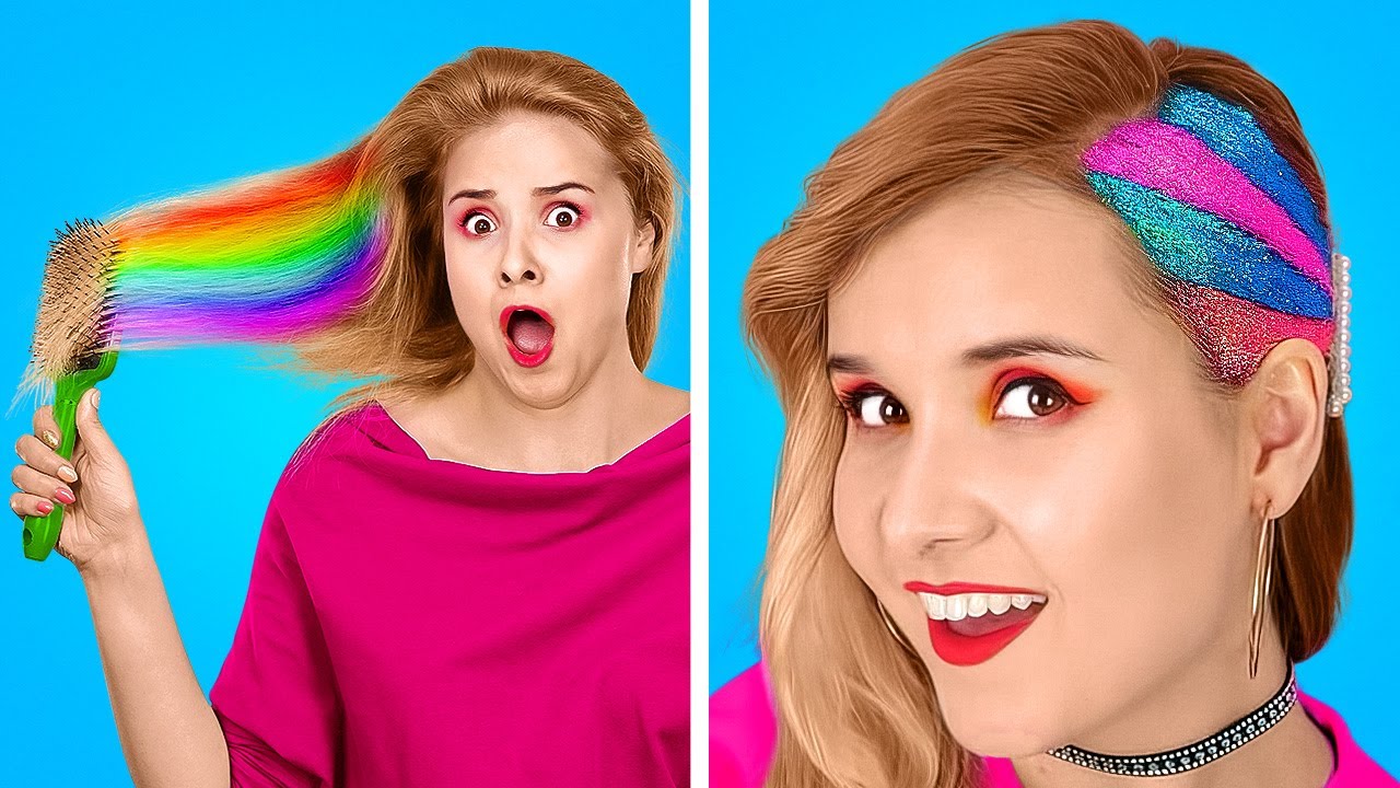 DES ASTUCES COIFFURE POUR RESSEMBLER À UNE STAR DE TIKTOK ! || Astuces Beauté par 123 Go LIKE!