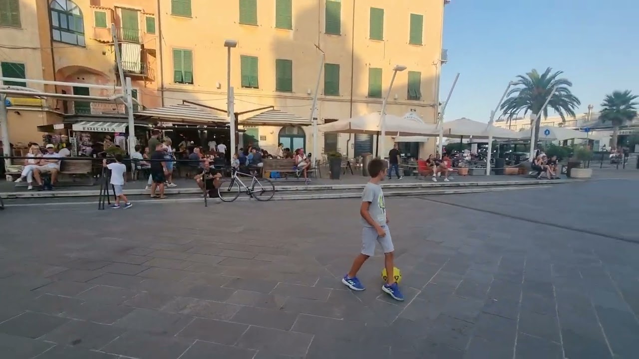 Finale Ligure, Liguria, Italy. Here North Italians and Germans come on holiday!