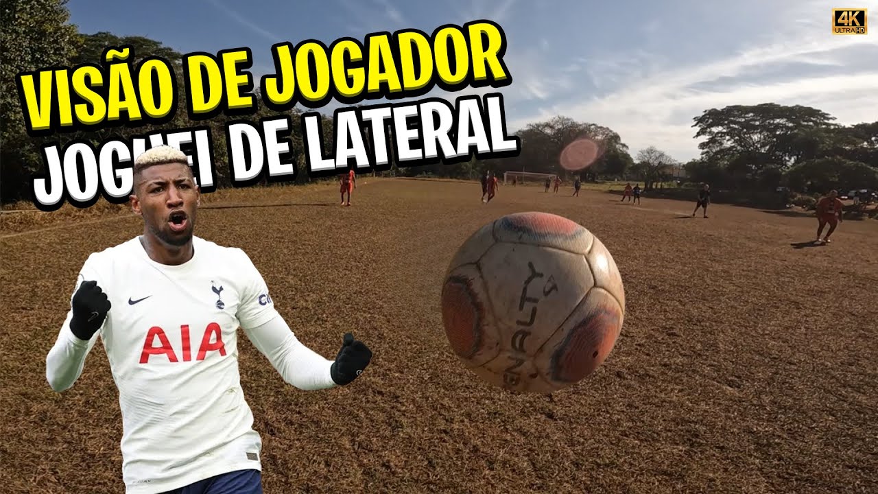 VISÃO DE UM JOGADOR DE FUTEBO, JOGUEI DE LATERAL DIREITO IGUAL O EMERSON ROYAL DO MILAN