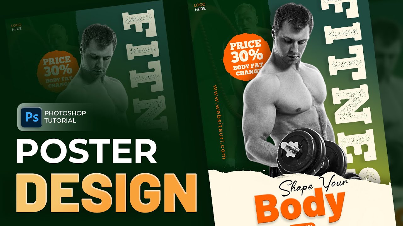 Photoshop Tutorial - Fitness Poster Design