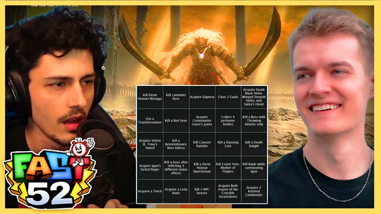 Captain Domo & Adef Have The Craziest Elden Ring DLC Bingo (loser gets punishment)