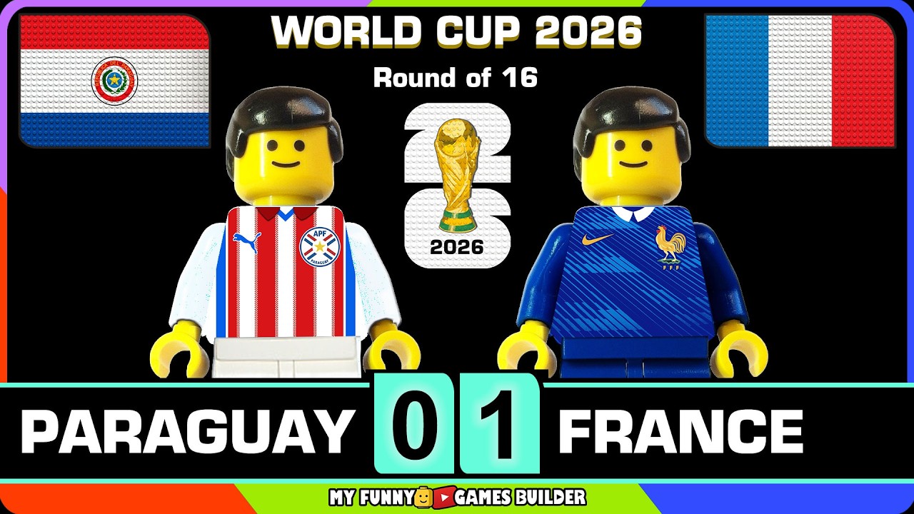 Paraguay vs France 0-1 &bull; World Cup 2026 (Round of 16) All Goals Highlights Lego