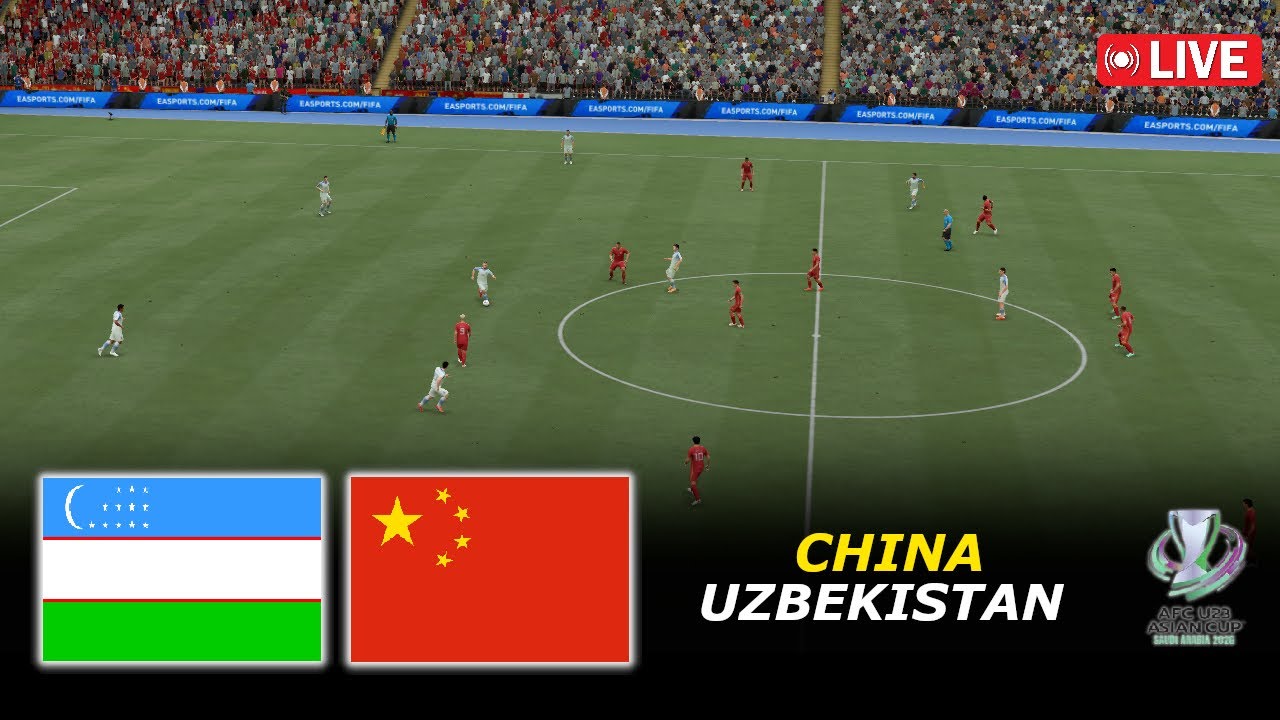 🔴Uzbekistan vs China Live | AFC U23 Asian Cup Quarter-Final 2026 | eFootball PES 21 Simulation