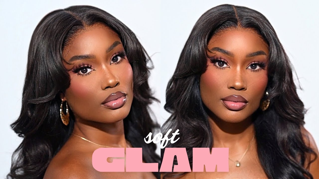 FULL Soft Glam Makeup Tutorial! Beginner Friendly - FOR DARK SKIN WOMEN