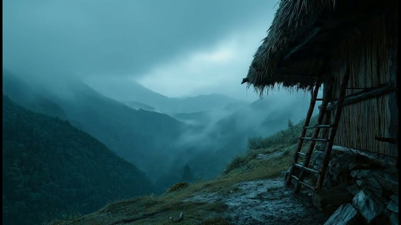 Peaceful Misty Retreat ⛰️ Healing Bamboo Flute Music (1 Hour)