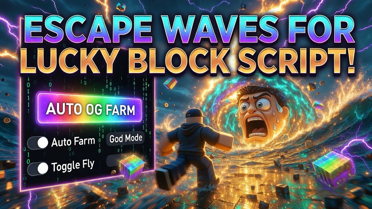 Escape Waves for Lucky Blocks | Insane Auto Farm script