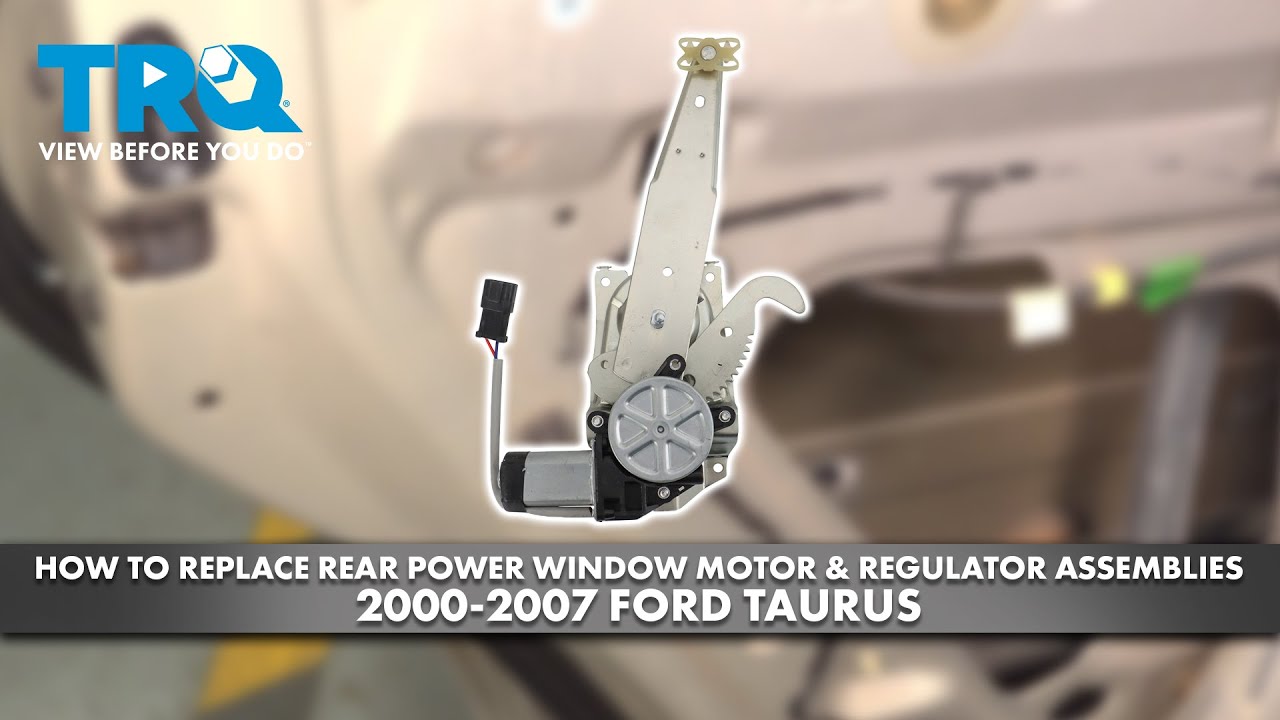 How to Replace Rear Power Window Motor & Regulator Assemblies 2000-2007 Ford Taurus