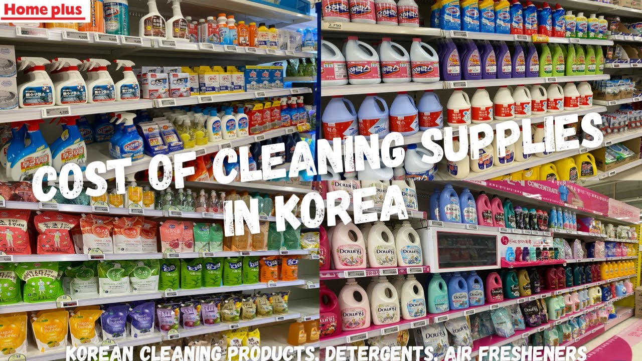 COST OF CLEANING SUPPLIES IN KOREA 🇰🇷🧼🧹 Korean Cleaning Products || Homeplus