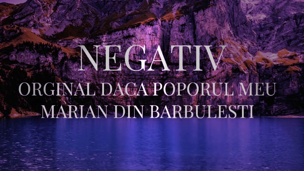 Daca Poporul Meu - Ton 1 Jos Negativ
