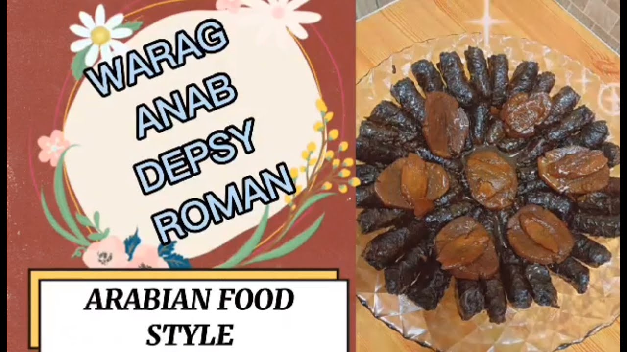 How to make WARAG ANAB DEPSY ROMAN//DOLMA POMEGRANTE MOLASSES/Arabian Food Style../ANANG KIMS VLOG