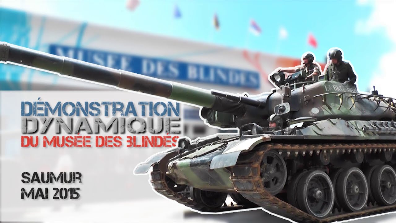 Démonstration dynamique Musée des Blindés de Saumur 2015