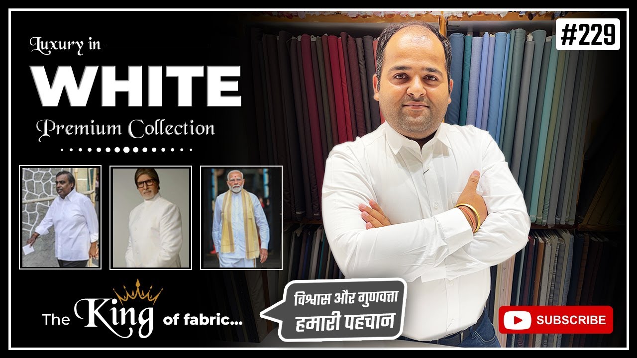 Premium & Luxury White Fabrics | Premium Collection Showcase | The King Of Fabric